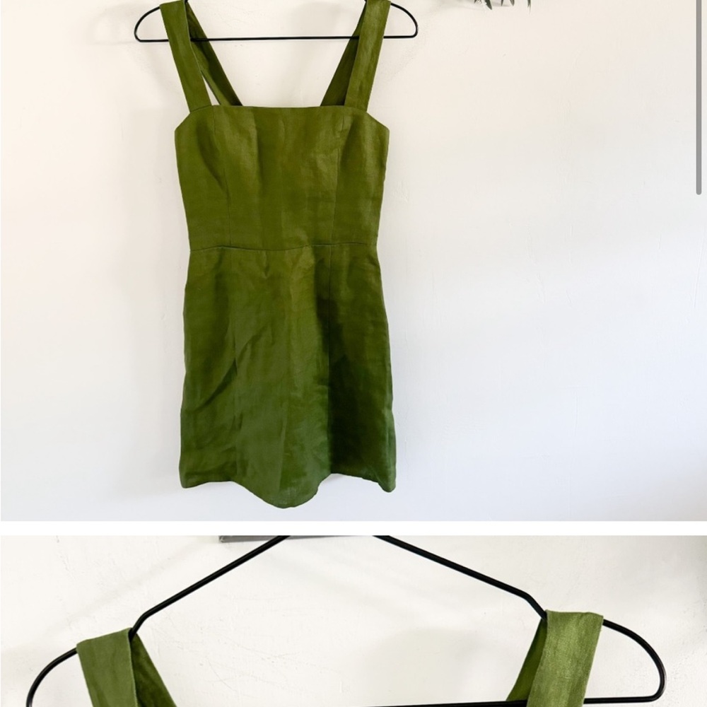Reformation Bridgett green dress